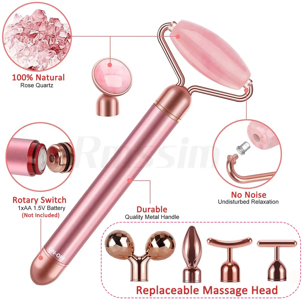 New Electric Vibrating Jade Roller Massager