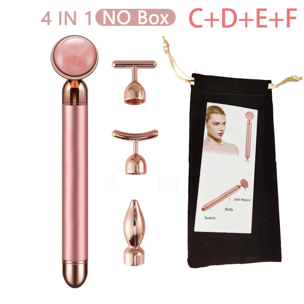 New Electric Vibrating Jade Roller Massager