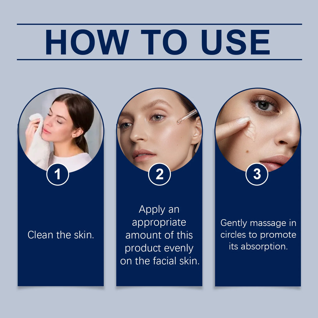 Firming Facial Serum, smooths pores, hydrates.