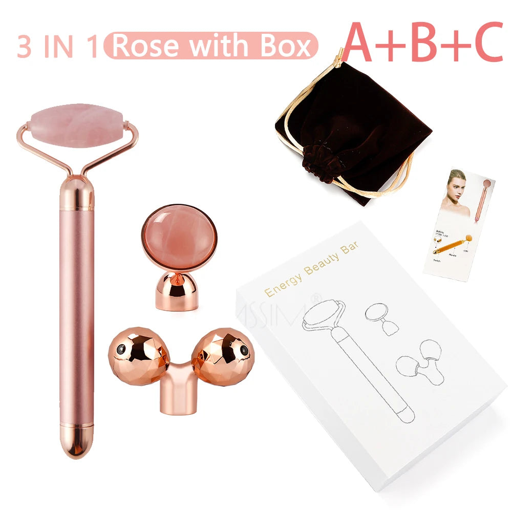 New Electric Vibrating Jade Roller Massager