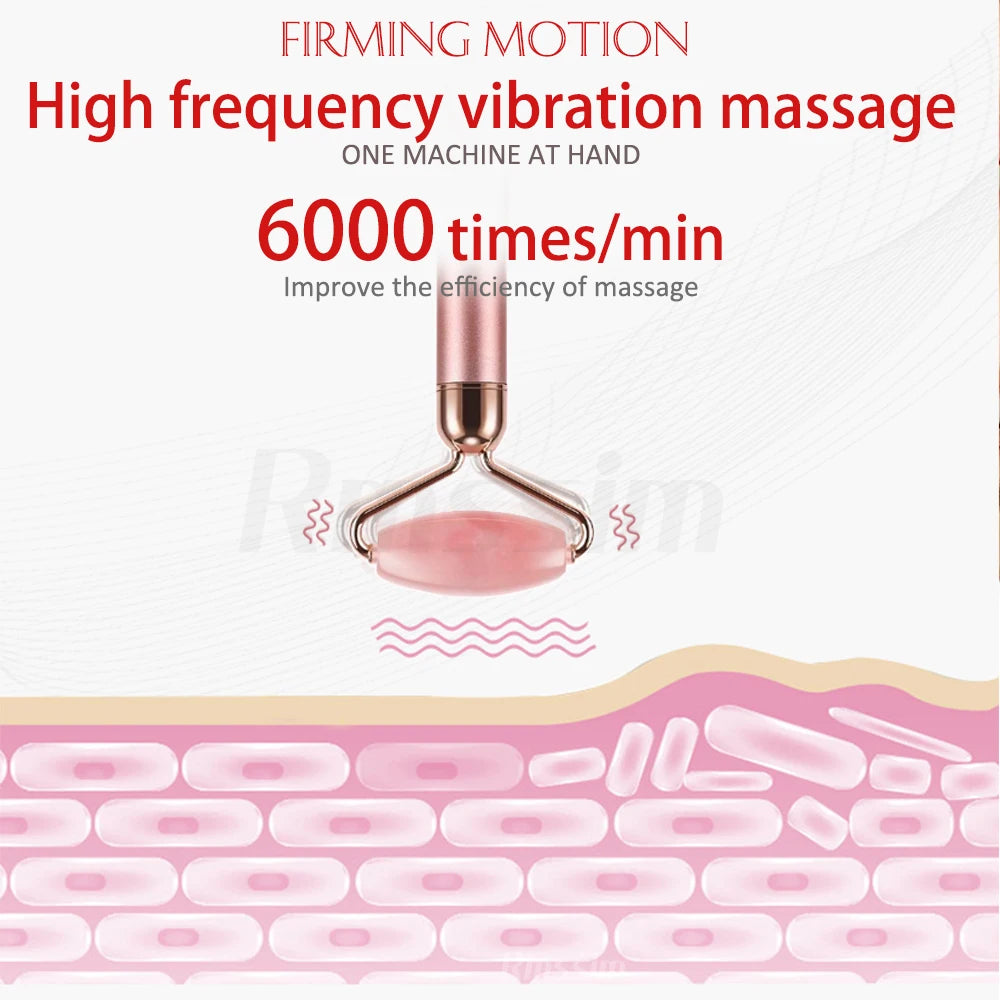 New Electric Vibrating Jade Roller Massager