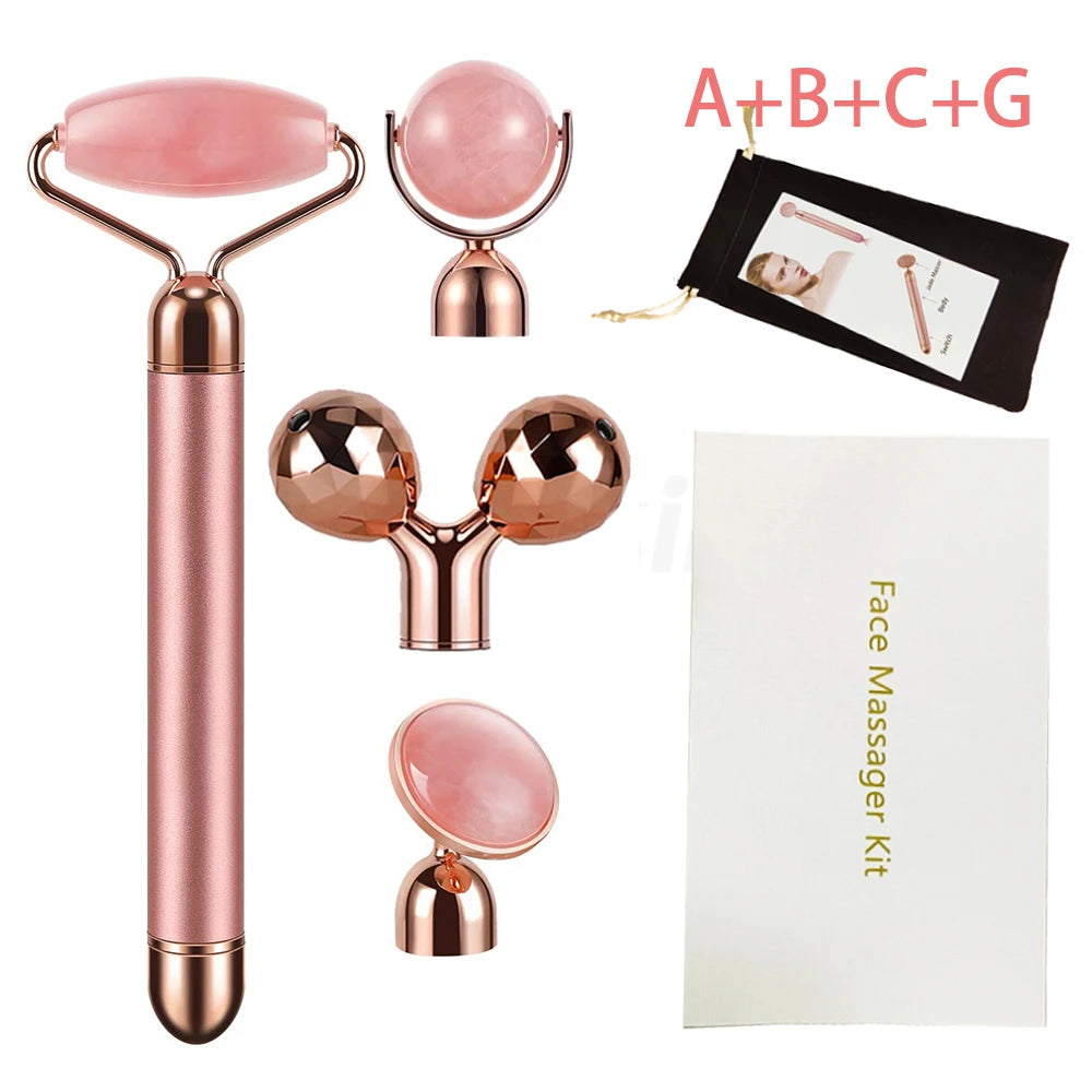 New Electric Vibrating Jade Roller Massager