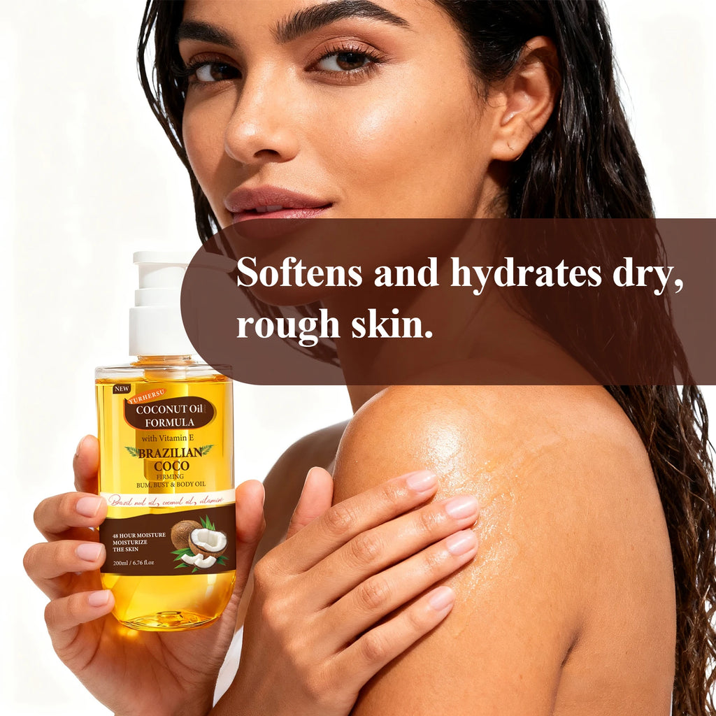 Organic Coconut Oil for Skin, Deep Moisturizing & Nourishing, Improves Elasticity.