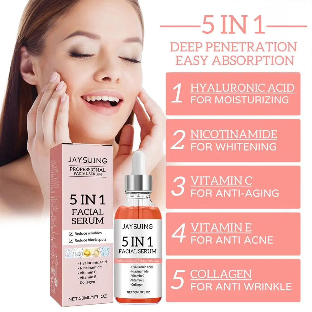 5 In 1 Fade fine lines Firming Face Serum Skin Care