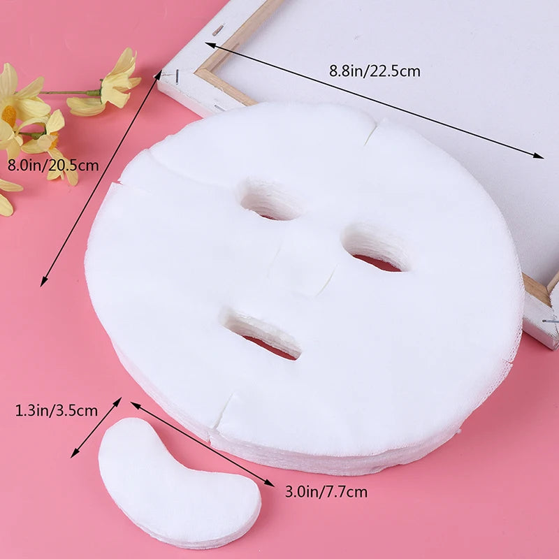 100pcs/lot Disposable Face Mask Sheet Paper